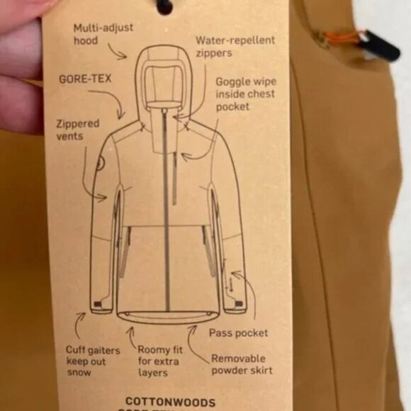 Backcountry Cottonwoods Jacket Caribou Size Small NWT - Picture 12 of 14